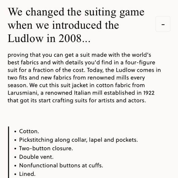 J Crew Ludlow Slim Fit Suit Jacket in Italian Cotton Chino. Size - Picture 6 of 16